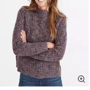 MadewellPointelle Mockneck Pullover Sweater